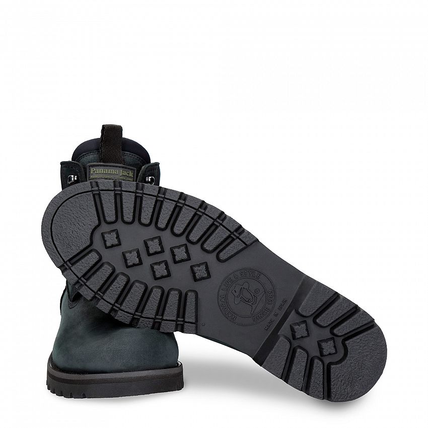 Amur Gtx Urban Black Nobuck, Flat men's Boot  WATERPROOF Black Nobuck Leather.