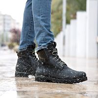 Amur Gtx Urban Zwart Nubuck, Leren laarzen met een voering van Gore-Tex®