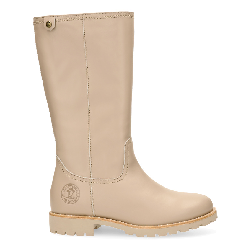 Bambina Taupe Napa, Leather boots with Coolmax® lining