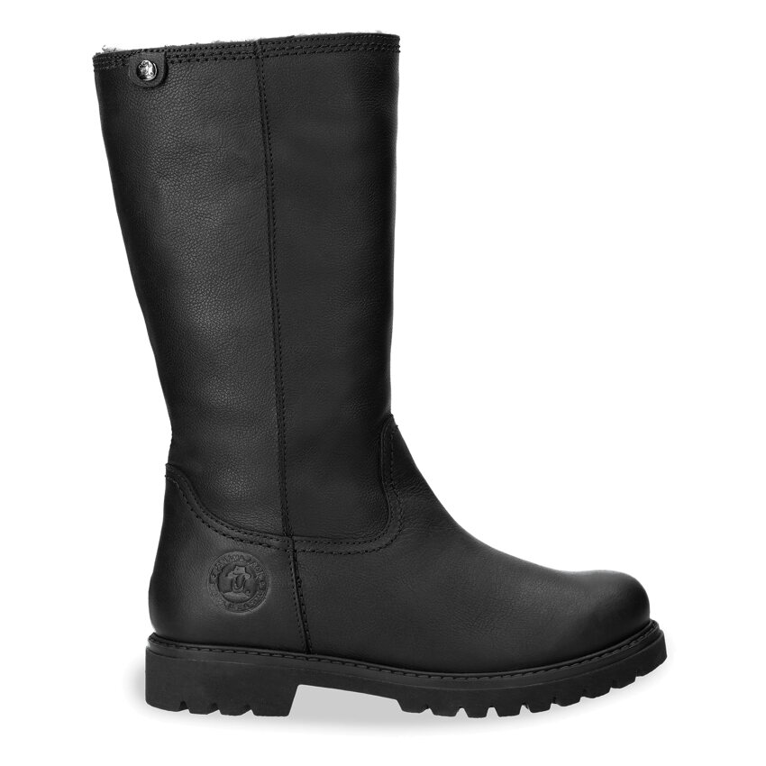 Bambina Black Napa Grass, High boots in black with warm lining