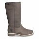 Bambina Igloo Gris Nobuck, Botas de piel con forro interior de pelo natural