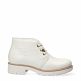 Bota Panama White Napa, Leather ankle boot with leather lining