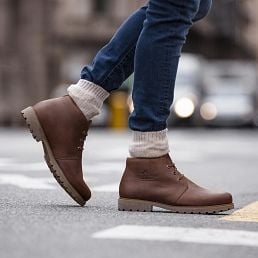 Bota Panama, Leather ankle boots with leather lining