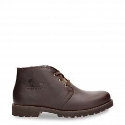 Bota Panama Igloo Brown Napa Grass, Leather ankle boots with sheepskin lining