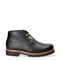 Bota Panama Igloo Black Napa Grass, Leather ankle boots with sheepskin lining