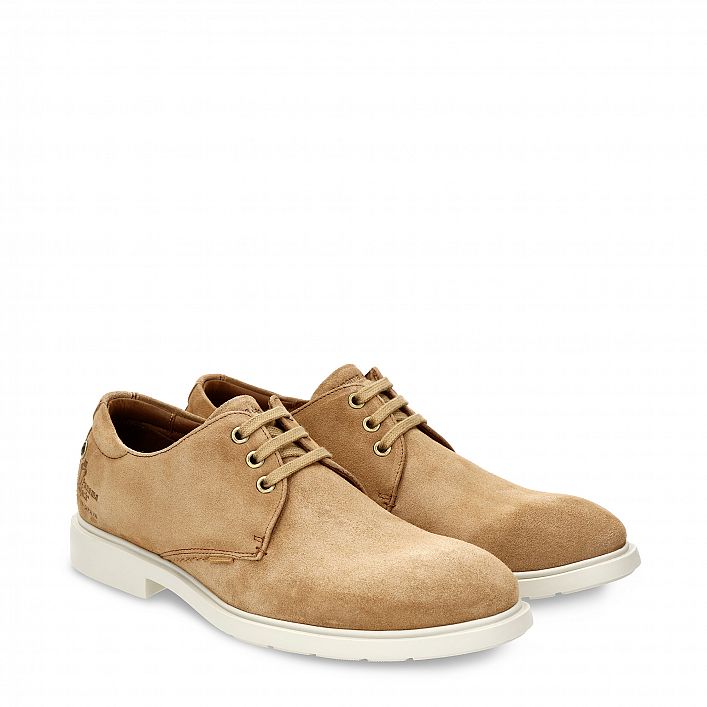 Bruno Camel Velour, Flat men's Shoe  
