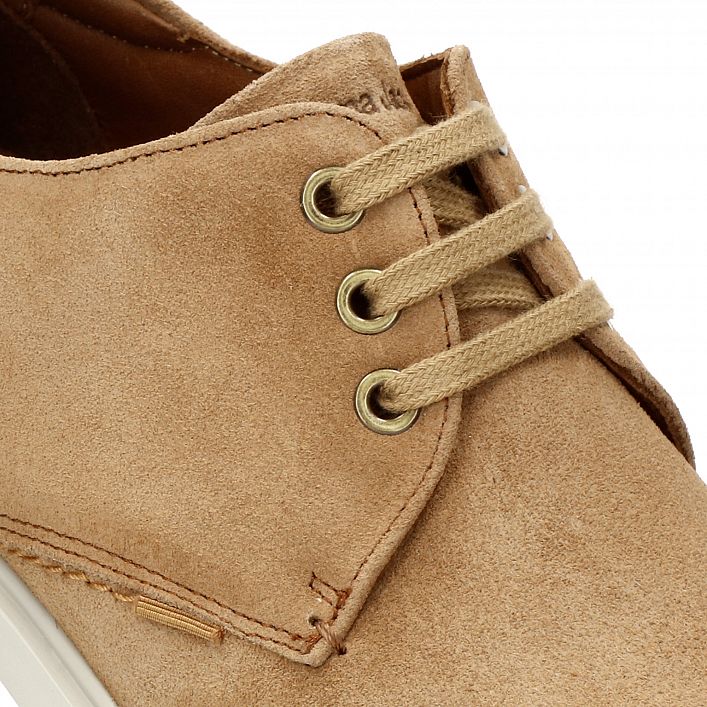 Bruno Camel Velour, Flat men's Shoe with Leather lining.
