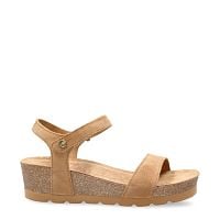 Capri Cuero Velour, Woman sandals in leather with leather lining