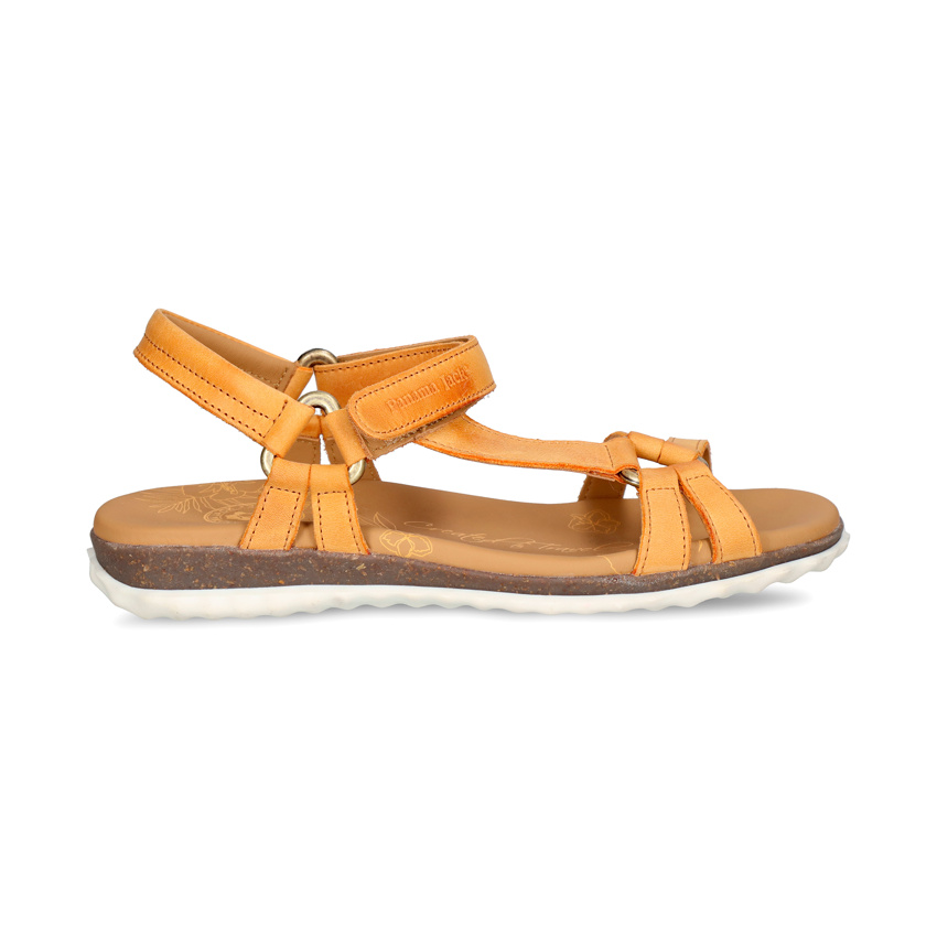 Caribel Vintage  Nappa, Leren sandaal met een leren voering