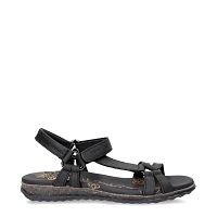 Caribel Basics Black Napa Grass, Sandalia with leather lining Caribel Basics Black Napa Grass, Sandalia with leather lining
