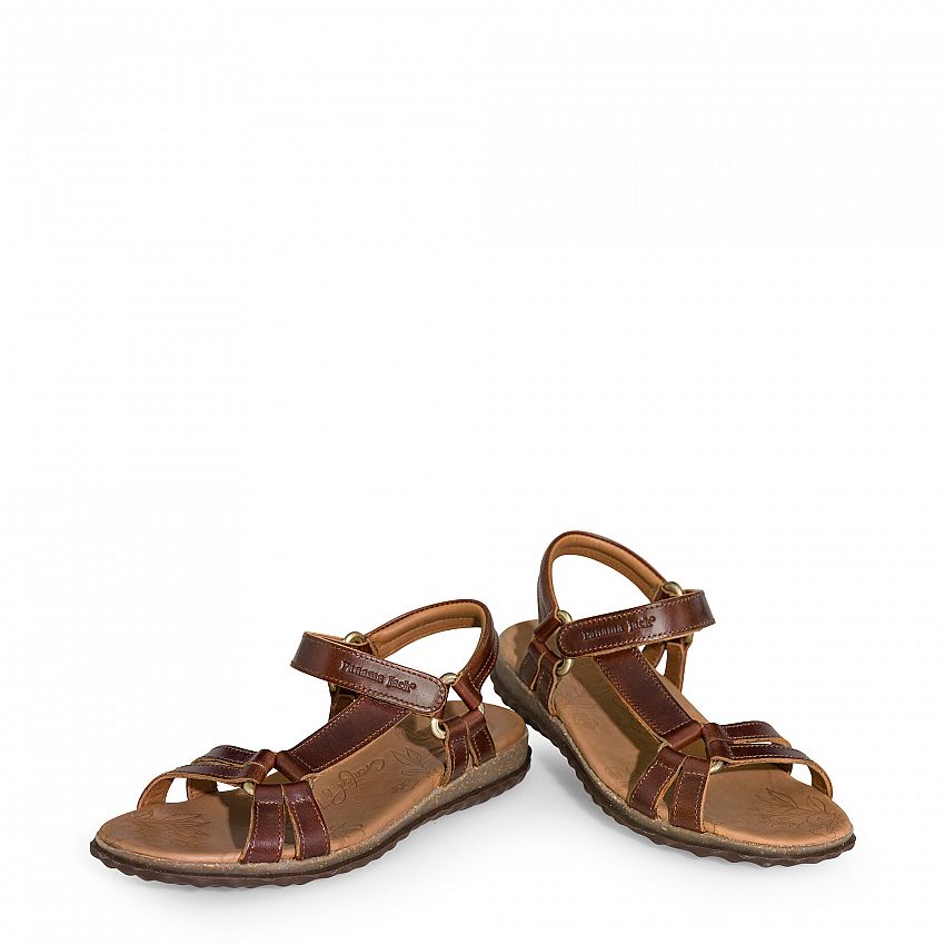 Caribel Clay Cuero Pull-Up, Flat woman's sandals  Leather Pull-Up.
