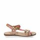 Caribel Tropical Beige Napa, Woman sandals in beige leather with leather lining