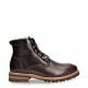 Emery Igloo Brown Napa, Leather ankle boots with sheepskin lining