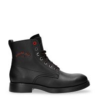 Eros Black Napa, Leather boots with leather lining