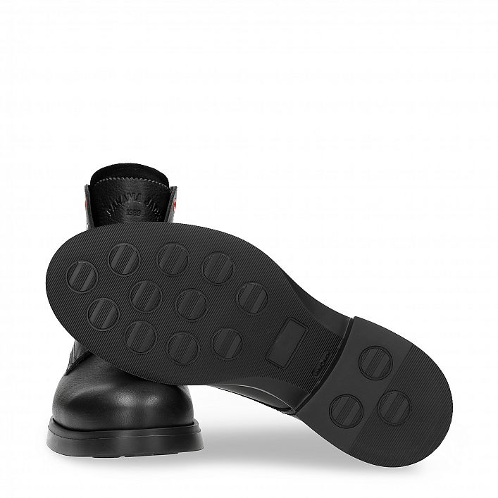 Eros Black Napa, Flat men's Boot Made in Spain