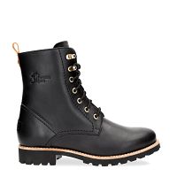 Fara Trav Black Napa, Leather boots with leather lining