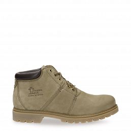 Fargo Khaki Nobuck, Leather ankle boots with leather lining