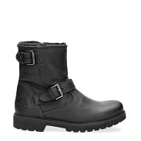 Faust Black Napa Grass, Leather boots with warm lining
