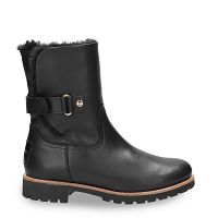 Felia Trav Black Napa, Leather boots with Warm lining.