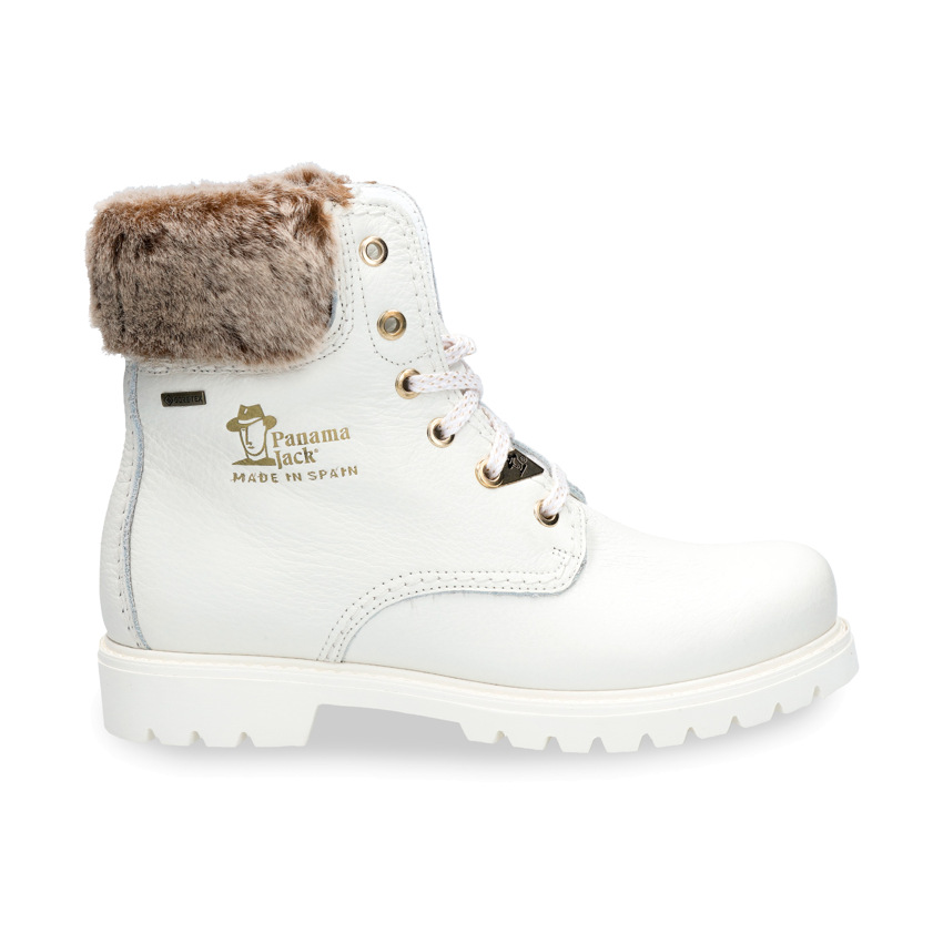 Felicia Gtx White Napa, Leather boots with Gore-Tex® lining