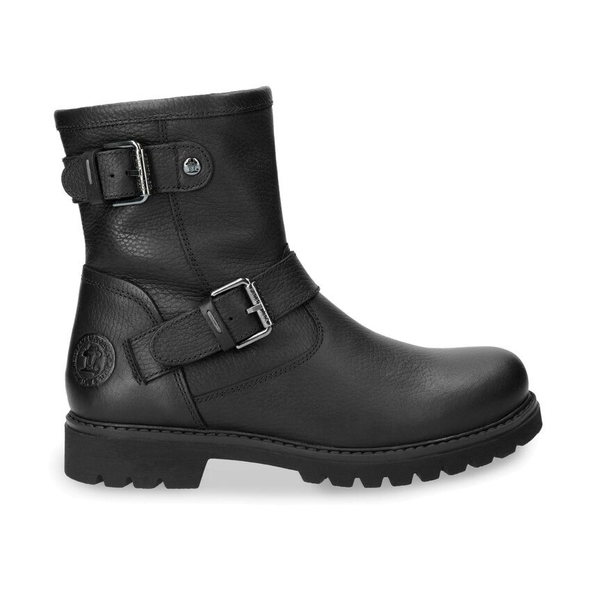 Felina Igloo Black Napa Grass, Leather boots with sheepskin lining