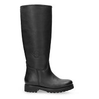 Finland Igloo Black Napa, Leather boots with sheepskin lining