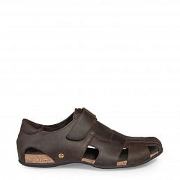 Fletcher Basics Brown Napa Grass, Sandals with leather lining