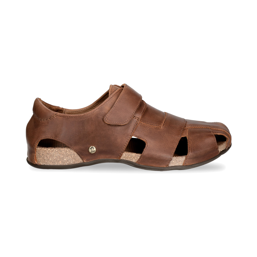 Fletcher Basics Cuero Napa Grass, Man sandals in leather with leather lining