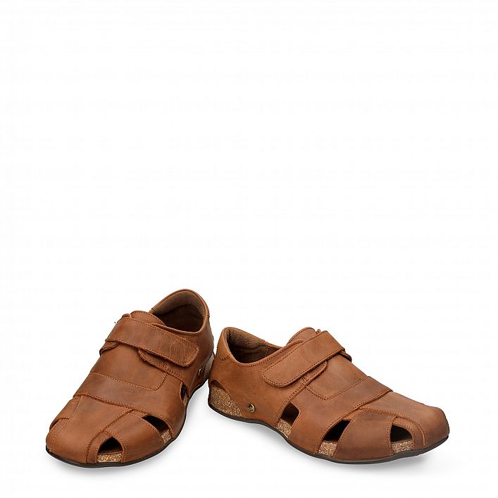 Fletcher Basics Cuero Napa Grass, Halfopen men's shoes Made in Spain