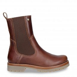 Florencia, Women's leather Chelsea High boots with leather lining