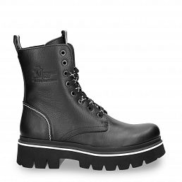 Fortune Black Napa, Leather boots with leather lining