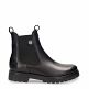 Francesca Black Napa, Leather chelsea ankle boots with leather lining