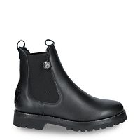 Francesca Igloo Black Napa, Chelsea boot in black with sheepskin lining