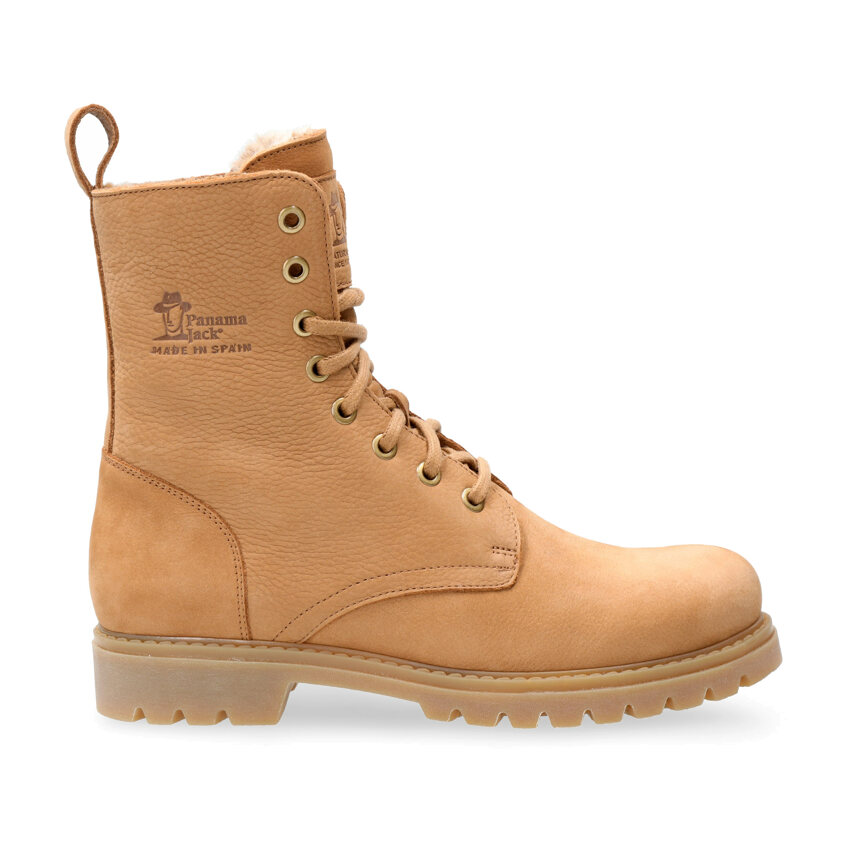 Frisia Camel Nobuck, Leather boots with warm lining
