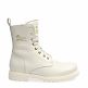 Frisia Igloo White Napa, Leather boots with sheepskin lining