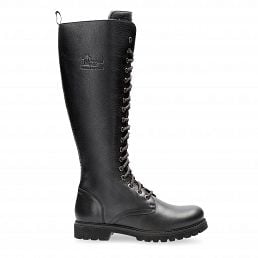 Furia Black Napa, Leather boots with warm lining