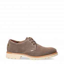 Gadner, Mens stone suede leather shoes with leather lining