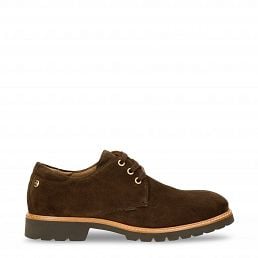 Gadner Brown Velour, Leather shoe with leather lining