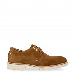 Gadner Cuero Velour, Mens bark suede leather shoe with leather lining