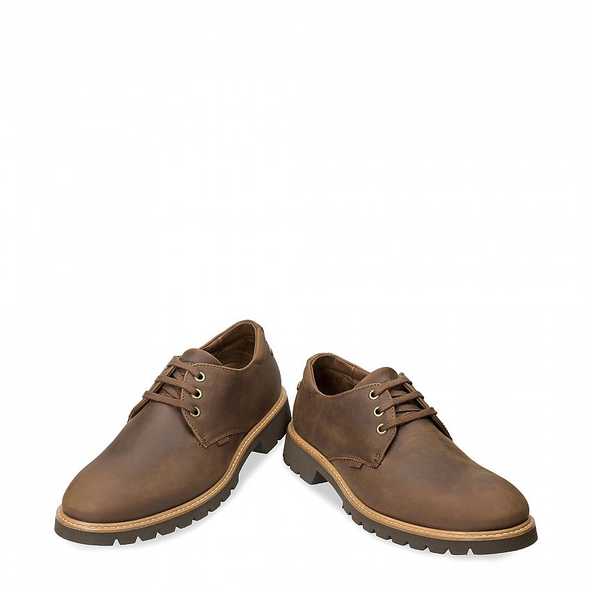 Gadner Bark rugged Napa Grass, Flat men's Shoe Made in Spain