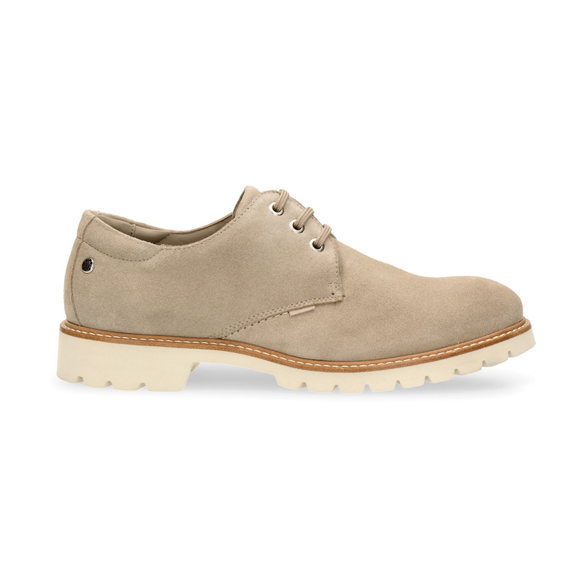 Gadner Taupe Velour, Leather shoe with leather lining