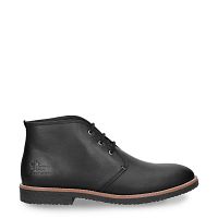 Gael Black Napa Grass, Leather ankle boots with leather lining