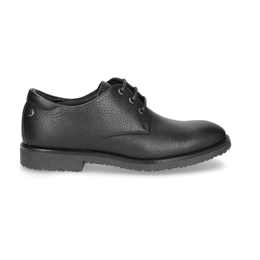 Galvin Black Napa, Black leather shoe with leather lining
