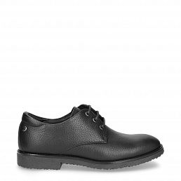 Galvin, Black leather shoe with leather lining