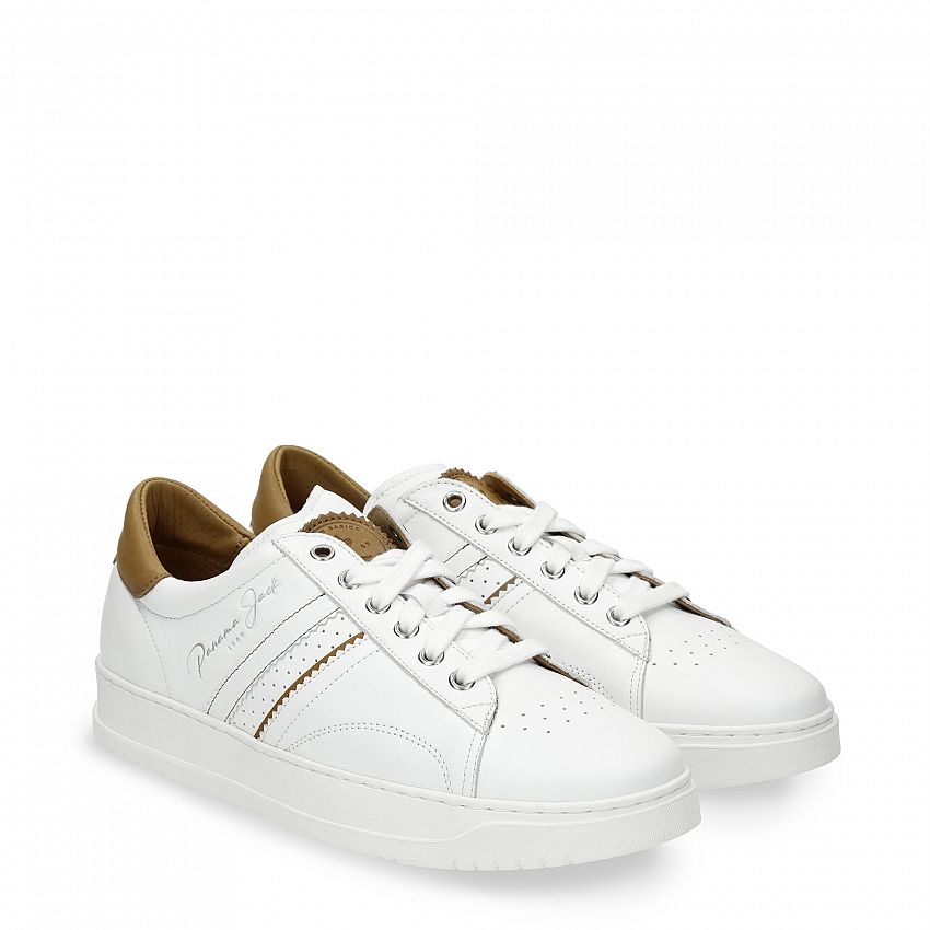 Game White Napa, Flat men's Shoe with Leather lining.