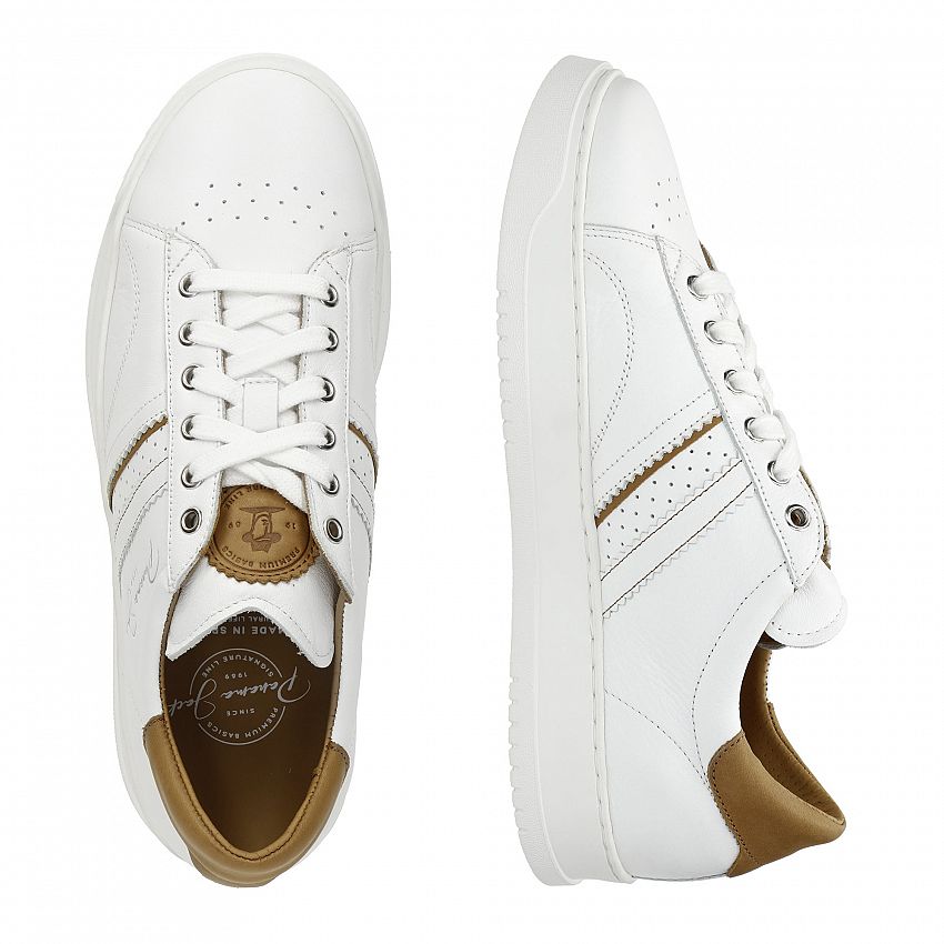 Game White Napa, Flat men's Shoe with Removable anatomical insole.
