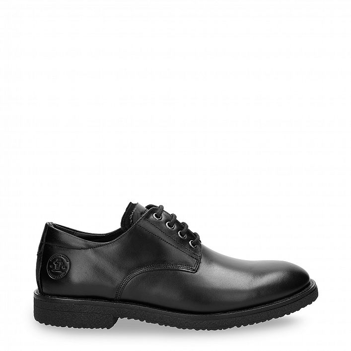 Gante Black Napa, Flat men's Shoe