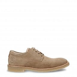 Gante Taupe Velour, Leather shoe with leather lining