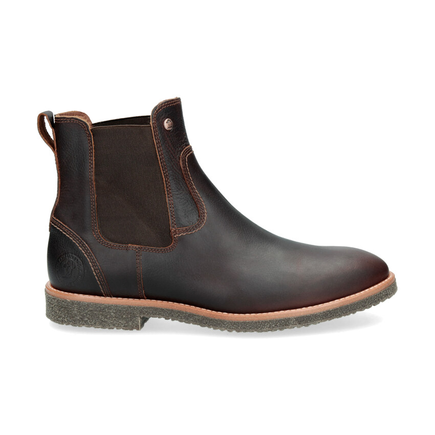 Garnock Chestnut Napa Grass, Leather ankle boots with leather lining
