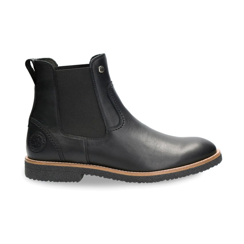 Garnock Black Napa, Leather ankle boots with leather lining